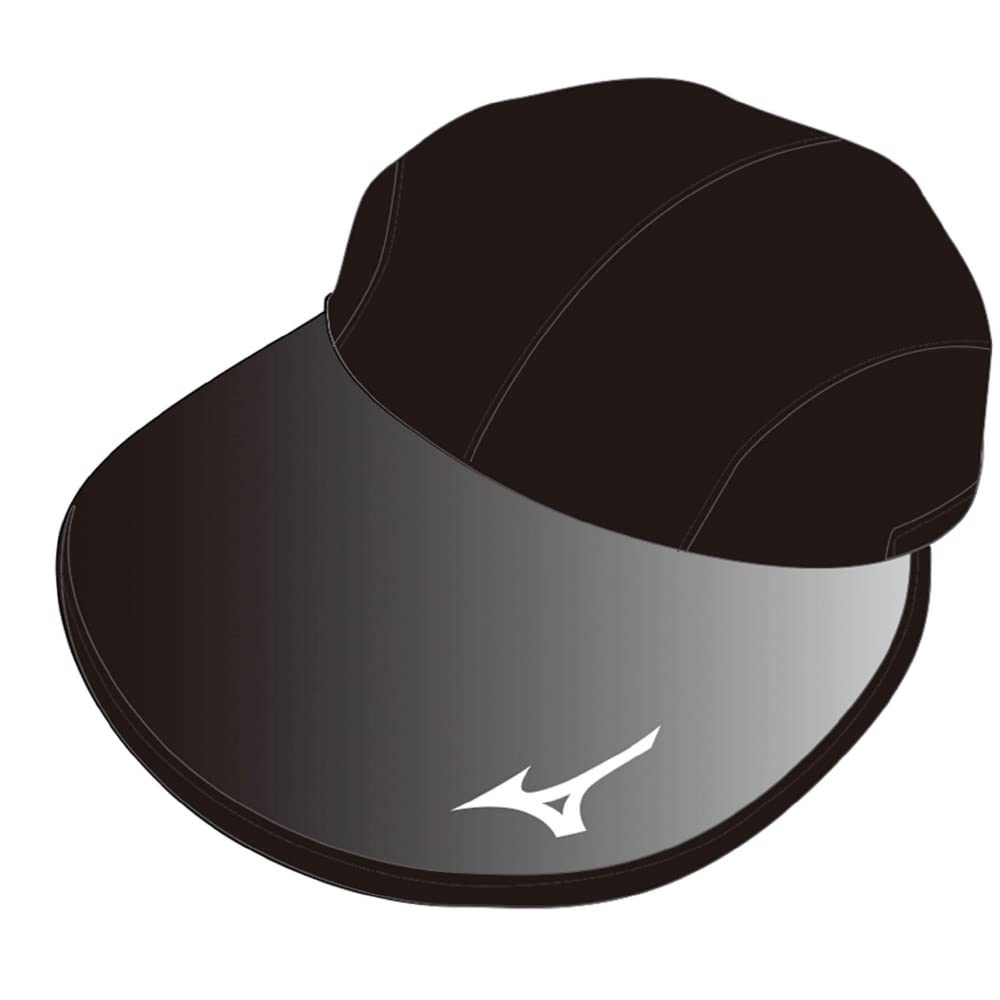 Golf Wear UV UV Protection Deodorizing Free Size [Mizuno] 2-Way Visor, (Brim), Tape, E2MWA223, Women's, Black,