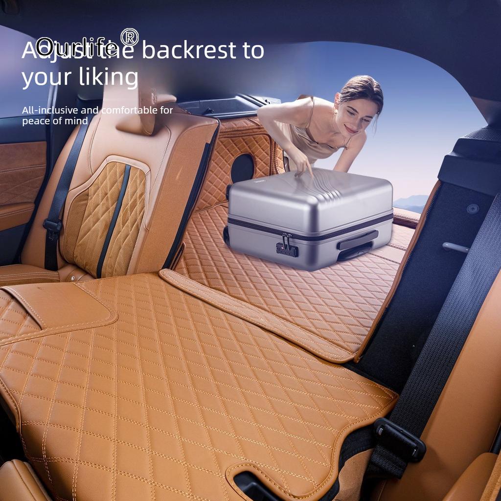 For Mazda 6e EZ-6 J90A 2026 2027 Pu Leather Car Trunk Mat Cargo Liners Boot Lower Compartment Mats Accessories