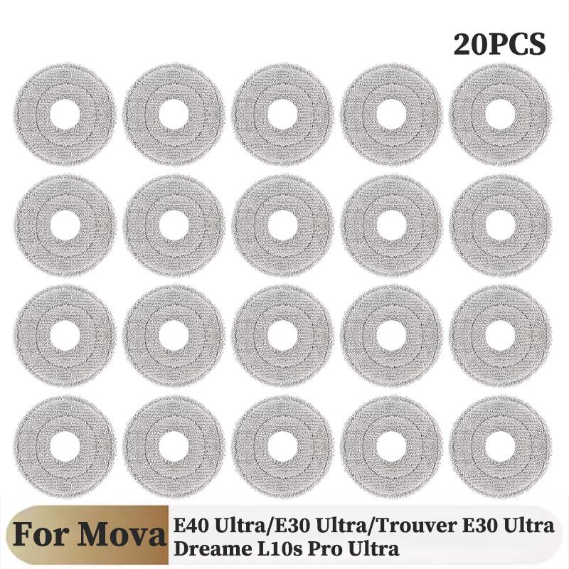For MOVA E40 Ultra /Mova E30 Ultra / Trouver E30 Ultra / Dreame L10s Pro Ultra Heat Tricut Brush Filter Mop Cloth Bag