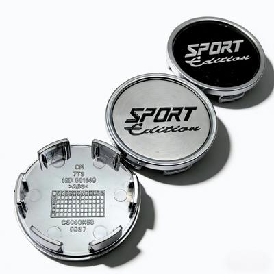 4pcs 58mm 53mm Car Wheel Center Caps With Sport Edition Logo Emblem Badge Wheel Hubcaps Rim Center Dust Cover Hub Accessories
