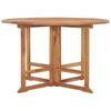 Vidaxl 5-Cz. Folding Garden Furniture Set, Solid Teak Wood