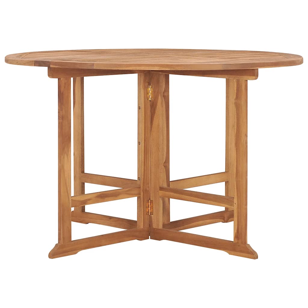 Vidaxl 5-Cz. Folding Garden Furniture Set, Solid Teak Wood