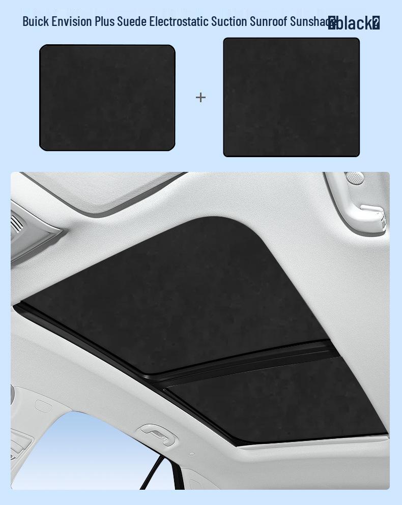 Fits Buick Models: Lacrosse, GL6, Enclave, GL8, Encore S, Verano - Silicone Suction Electrostatic Sunroof Sunshade