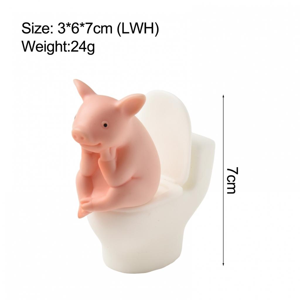 Funny and Adorable Resin Pig Ornament - Perfect for Collectors and  home decor