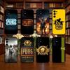 Husă de telefon PUBG Pentru Samsung S25,S24,S21,S22,S23,S30,Ultra,S20,Plus,Fe,Lite,Note,10,Husă Neagră