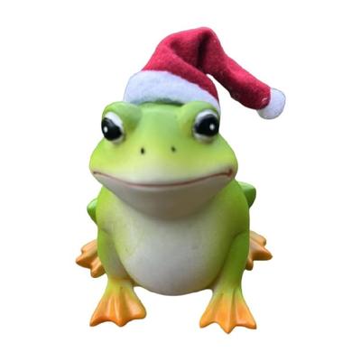 Artistic Frogs Statuette Sculpture Resin Construction Complement Succulents Gardens Farmhouses And Porch Decorations