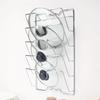 Punch-Free Wall-Mounted Kitchen Storage Rack: Multi-Tier Pot Lid and Cutting Board Organizer