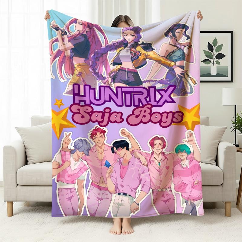 Kpop Witchers Witchers Peripheral Blankets Blankets Flannel Nap Blankets Blankets Printed Office Sofa Blankets