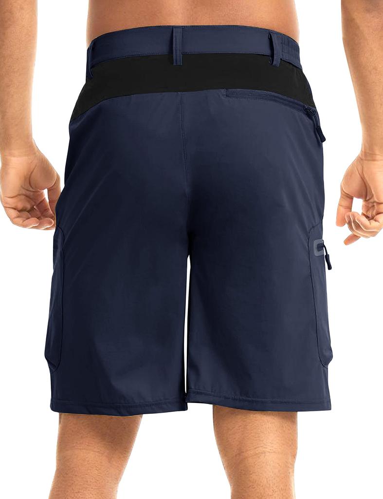 Cargo Summer Shorts for Outdoor and Size XL Men's Shorts, Quick-Drying, 5-Length, Water-Repellent, Stretch, Casual, Hiking, Hiking, Trekking, Navy,
