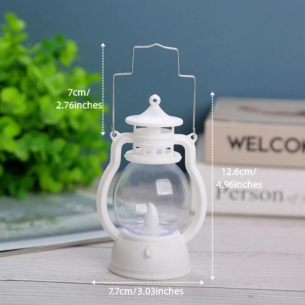 2pcs Hanging Candle Lantern, Retro Oil Lamp Battery Operated Lantern Light for Halloween Christmas Decor