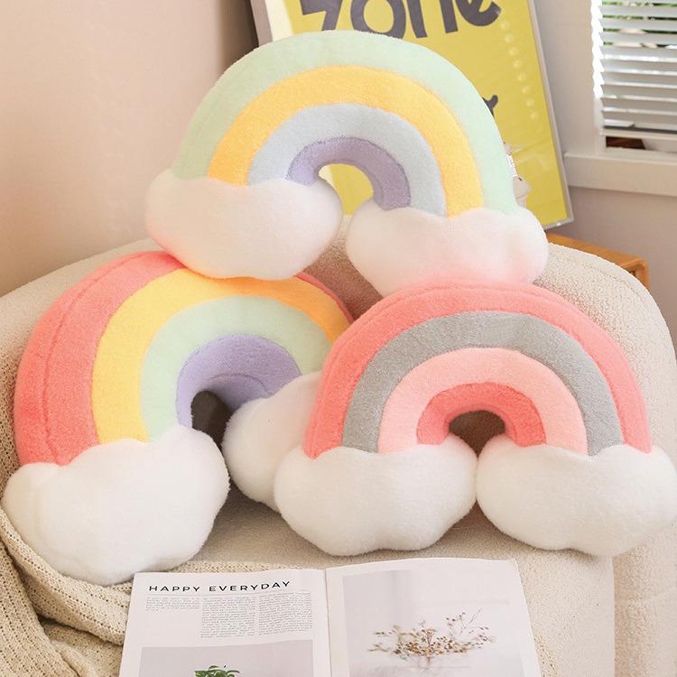 Rainbow Cloud Cushion for Girls – Sofa, Car, Bed & Living Room Decor