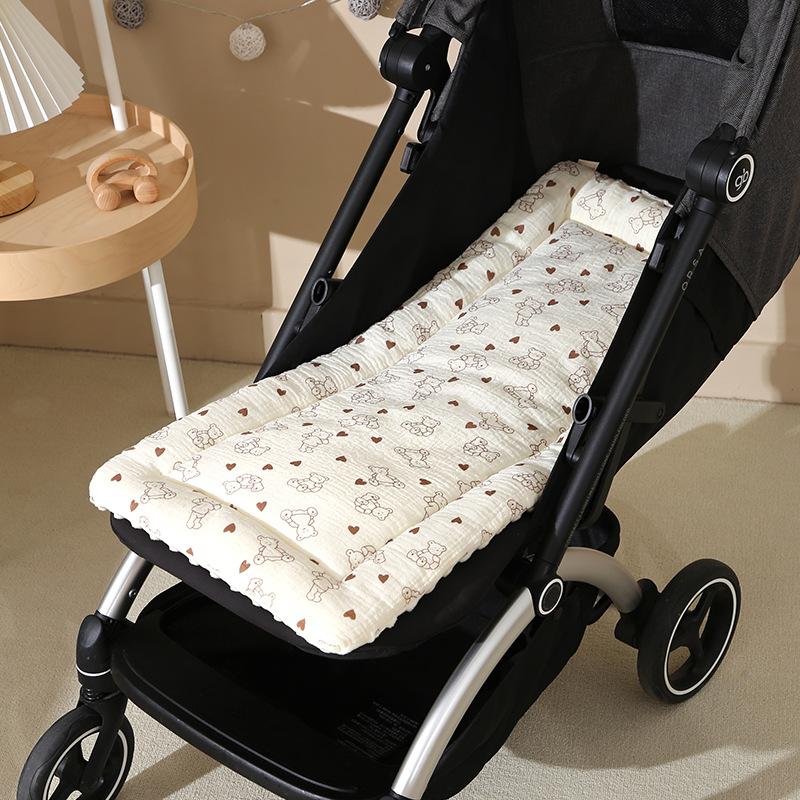 Stroller Mat Thickened Beanie Velvet High Landscape Baby Walking Blanket Soft Children'S Dining Chair Cushion Soft Cushion