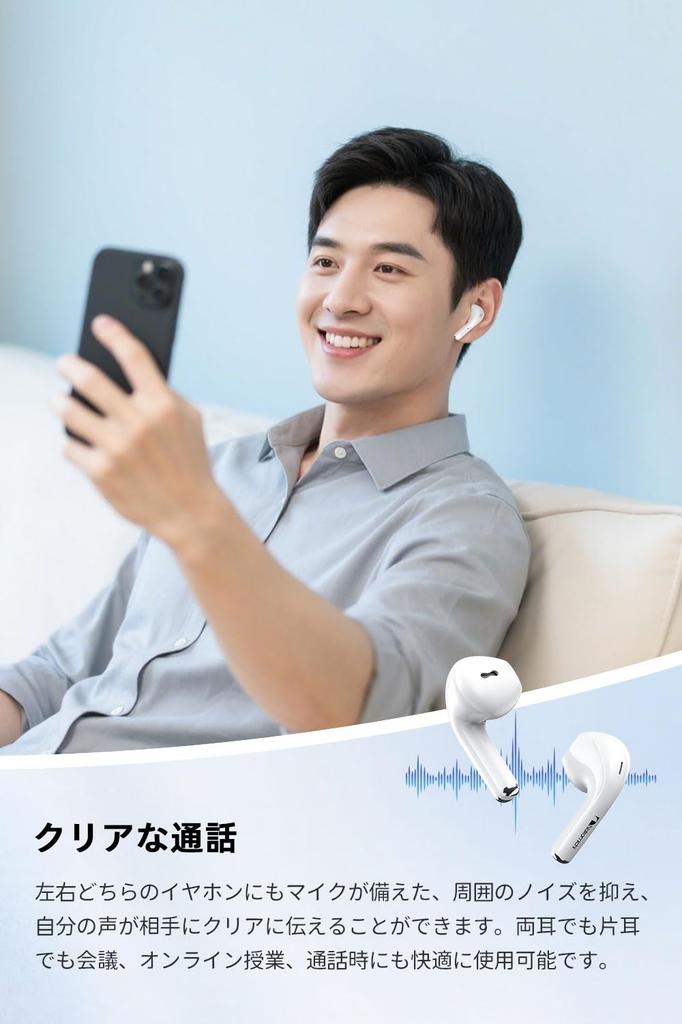 Nakamichi TW016 Wireless Bluetooth 13mm Compact and Up to 20 Hours of Music Gaming White Earbuds, 5.4, Drivers, Hands-Free Calling, In-Ear Style,