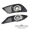 For Mercedes Benz W204 C230 C300 C350 LED Bumper Fog Lights W/ Cover Angel Eye
