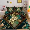 Set Copripiumino 3D Stampa Floreale Donna Tessili per la Casa Poliestere Dimensioni Queen Set Copripiumino per Letto