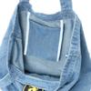F-Style 19-Liter Bio-Wash Denim Tote Bag with US Navy SEALs Patch, Light Blue Denim (F-SD010769)