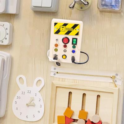 Montessori Activity Board, LED Switch Activities Switch, Toy, Sensory Board for Gift