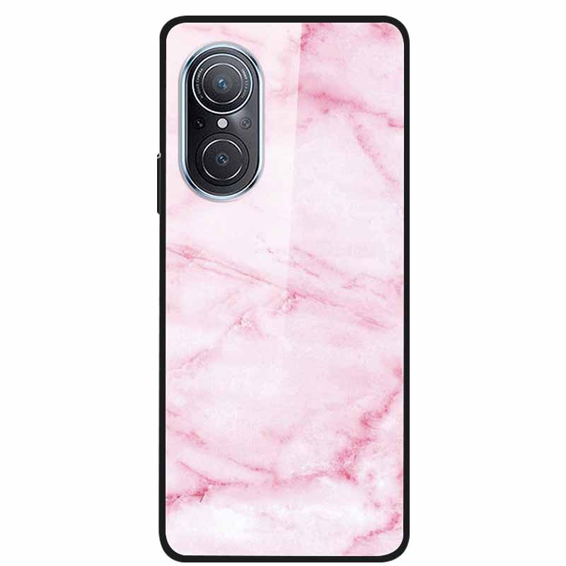 For Huawei Nova 9 10 Case Marble Tempered Glass Cover Hard Back Case For Huawei Nova9 10 SE Capa Nova10 Shockproof Funda Coque