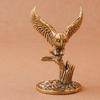 Vintage Eagle Figurine Copper Bird Statue Miniature Sculpture Ornament Office Desk Animal Decoration Home Decor Handmade Crafts
