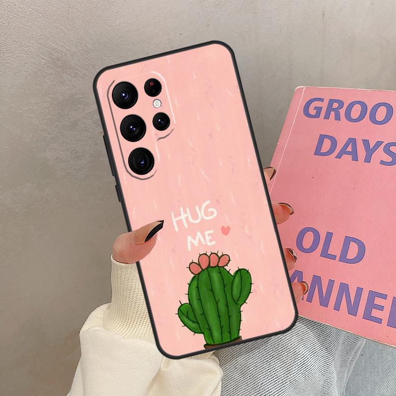Summer Cactus Patterns Case For Samsung Galaxy S21 S22 S23 S24 S25 Ultra S9 S10 S25 Plus S20 FE S24 FE Cover Coque