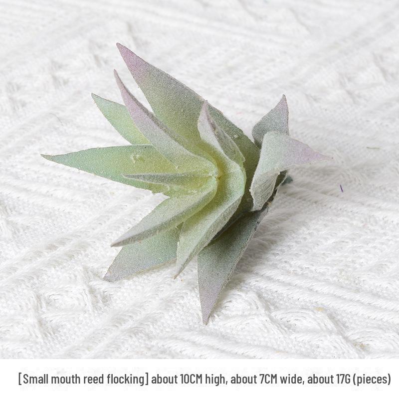 Mini Flocking Artificial Succulent Bonsai for DIY Wall Decor