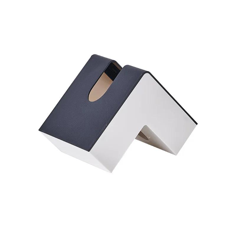 Japanese Creative Ins Style Paper Box L-shaped Tissue Box Living Room Minimalist Facial Tissue Paper Box