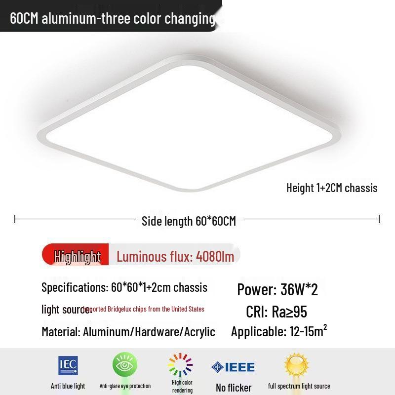 Ultra-Thin Minimalist Ceiling Lamp for Bedroom, Living Room, Corridor, and Children's Room