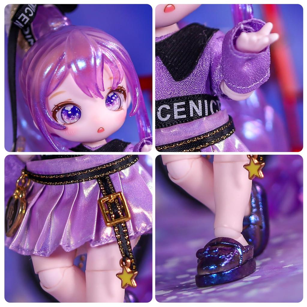 ICY Fortune Days 13cm bjd doll anime style doll perfect for DIY girl doll - set, gift, decoration, exercise, collection, 8+(Scorpio)