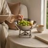 Fruit Bowl with Three-Legged Base Sturdy for Kitchen Counter