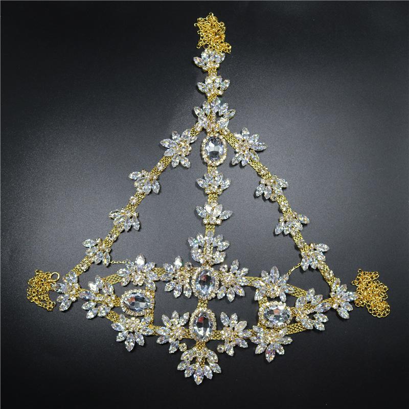 

European And American Jewelry New Creative Diamond Mask, Halloween Atmosphere Party Surface Decoration Shiny Rhinestone Jewelry Mask