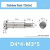 Single-Slot Stainless Steel M3*D4D5 Shoulder Head Bolt with Smooth Shank and Partial Thread