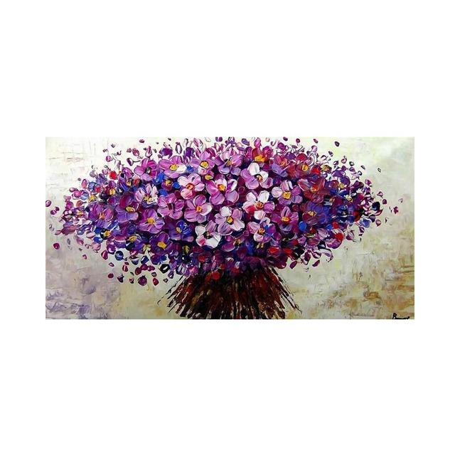 Nordic Abstrakte Blau Rot Blumen Leinwand Malerei Landschaft Poster und Drucke Wand Kunst Bilder für Wohnzimmer Dekor Kein Rahmen