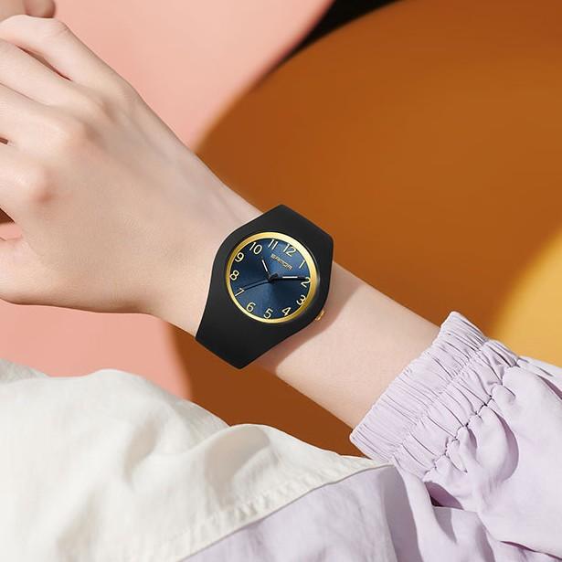 Hochwertige Freizeit-Sportuhr Herren- und Damen-Mode Einfache und vielseitige Quarz-Uhr Jelly-Silikonband