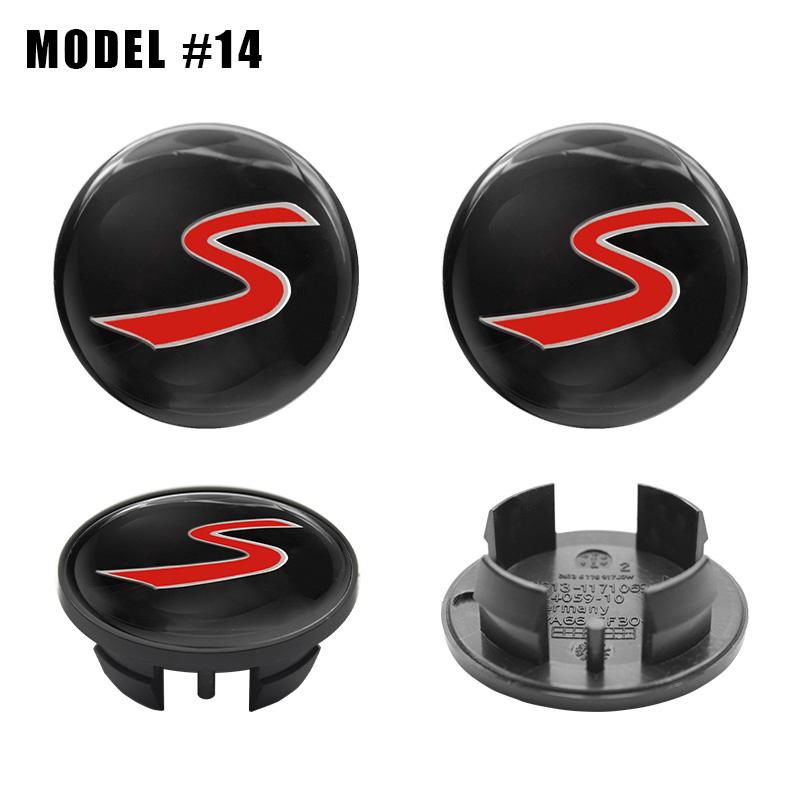 4Pc 54mm 52mm Car Wheel Center Cap Hub Covers Badge Stickers For Mini Cooper One JCW F54 F56 F60 R55 R56 R58 R60 R61 Accessories
