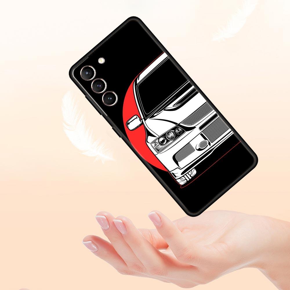 JDM Tokyo Drift Sportwagen Lampe Handyhülle Für Samsung Galaxy S23 Ultra S22 S21 S20 FE 5G S10 S10E S9 S8 Plus Note 20 Weiche Hülle