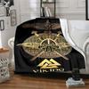 Nordic Mythology Flannel Blanket Soft All-Season Throw, Design for Camping, Car Travel, Hiking Sofa, Bed, Office Perfect Gift for Parties