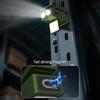 Led Magnetic Clamp Flashlight Rechargeable Ultra-Long-Lasting Outdoor Camping Hiking Light Clip-On Emergency Work Lamp 1Pc