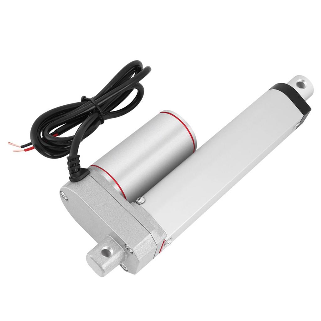 Attuatore Lineare Elettrico a Corsa 100mm ad Alto Carico 750N Linea Retta 24V