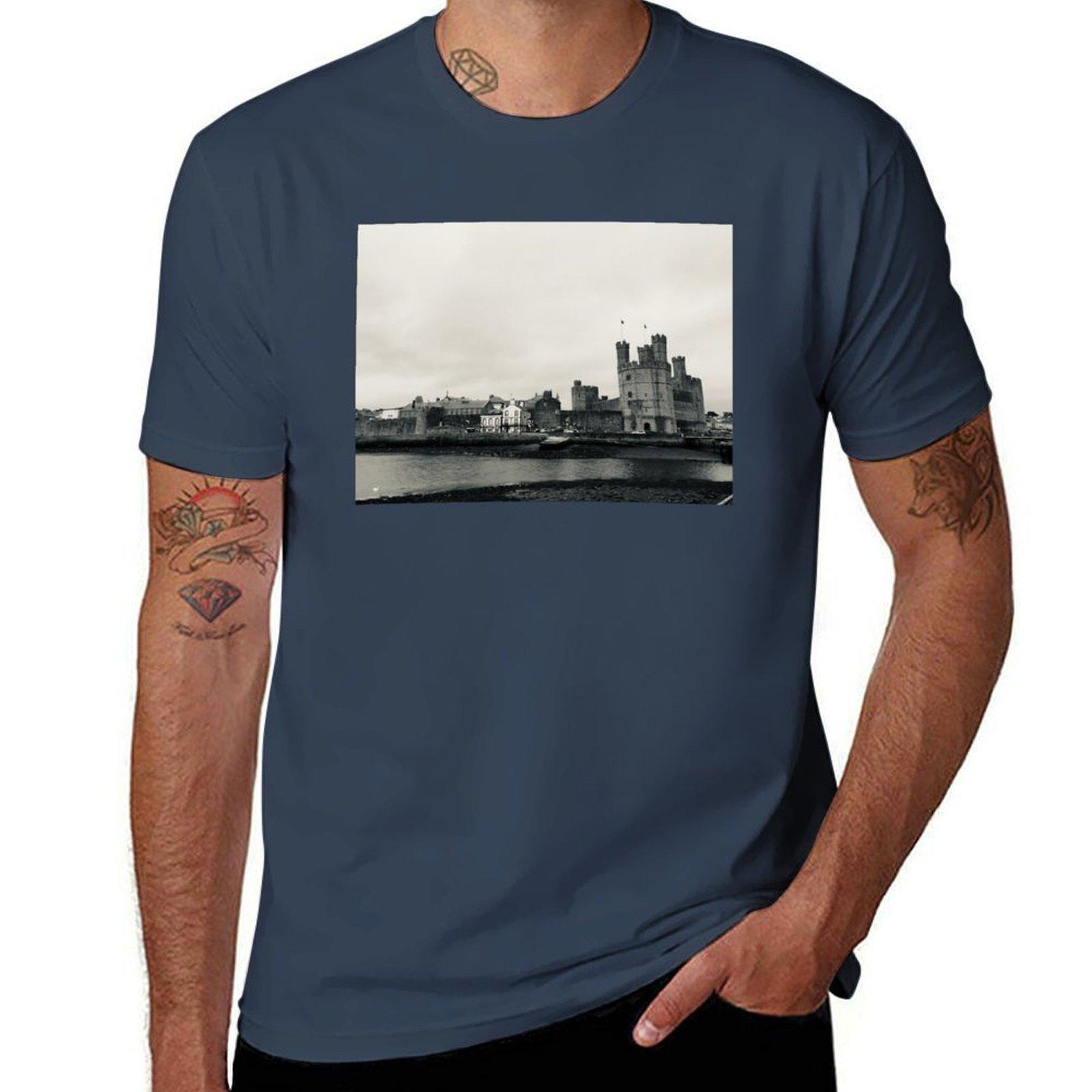 Caernarfon Castle Wales Tshirt Outdoor Activity Sports Tshirt S