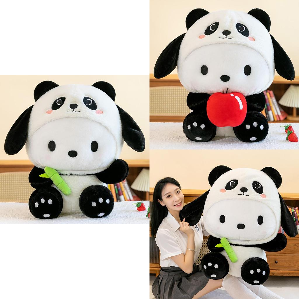 Niedlicher Panda zu Pachacco Plüschpuppe Weiches Kuschelkissen für Mädchen 40cm bis 80cm