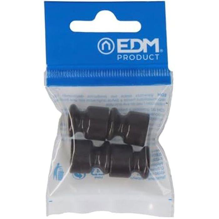 Lot de 4 blindages pour câble tressé Usinage par électro-érosion (EDM) Marron