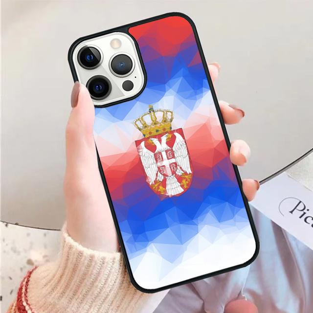 Flag of Serbia Serbian Phone Case for iPhone 17 Air 16 15 14 12 13 PLUS 11 PRO MAX Back Fundas Coque Cover Shell