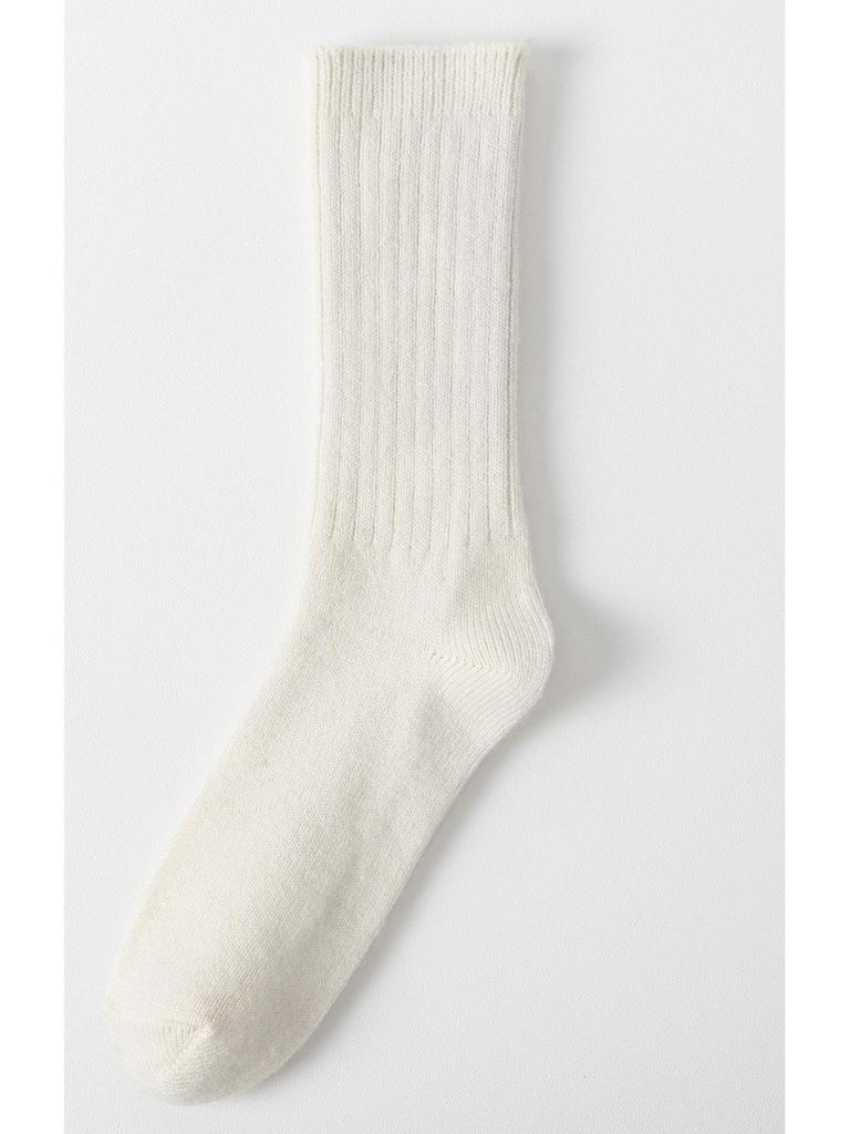 Calcetines de Calor Merino-Cachemira de Media Caña para Hombre y Mujer, Cálidos Doble Aguja, Estilo Casual