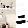 4Pcs Hanging Display Shelves for Books and Records Easy Install Photo Presentation Rack Multipurpose Floating Shelf