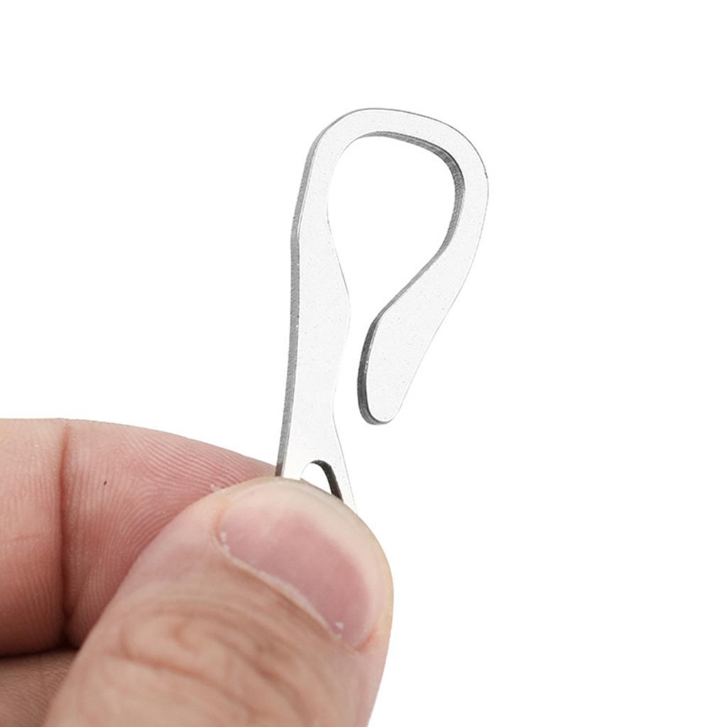 Multifunctional Belt Key Holder Small Keychain Hook Lightweight Keyring Clasp Money Clip Stainless Steel Keychain Clip