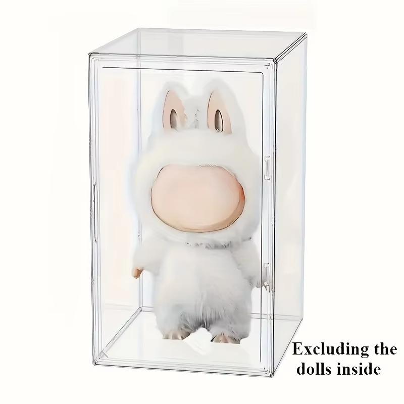 60cm XXL Acrylic Doll Display Box Magnetic Door Display Case Transparent Dustproof Storage Box for Blind Boxes Statues Model Car