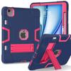 iPad 10th Gen 2022 Silicone Case with Stand, Drop-proof, Color Block Design, Full Coverage for iPad A16 11th Gen