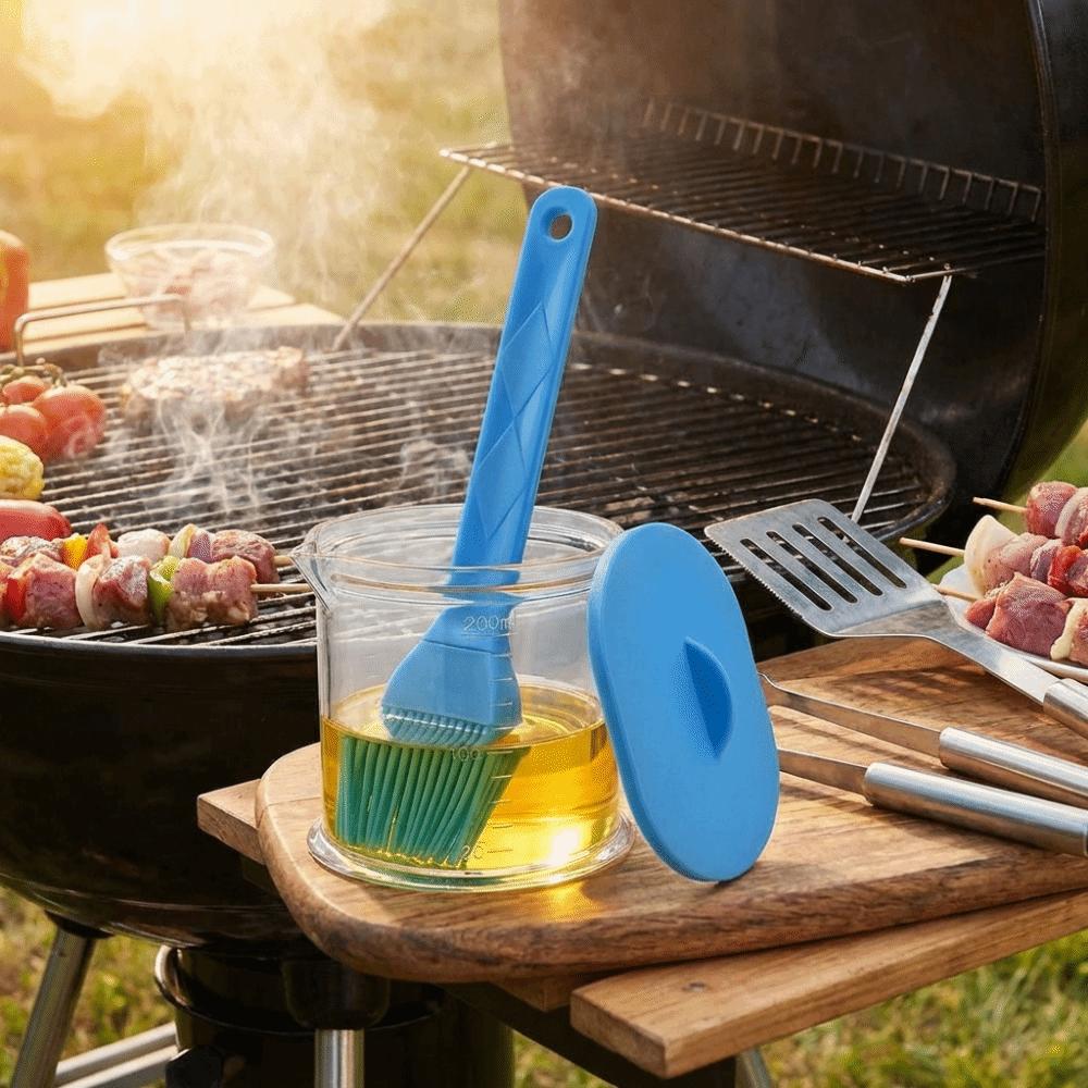 Non-Slip Handle Sauce Application Brush Heat Resistant Oil Brush Pastry Making