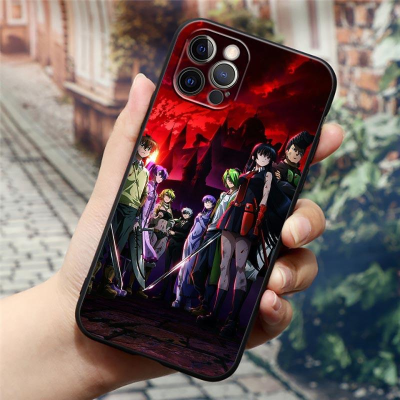Custodia per telefono Akame Ga Kill Anime per iPhone 14 13 12 11 Pro Max 8 7 SE XR XS Plus Custodia morbida in silicone nera Fundas Coques Shell Capa