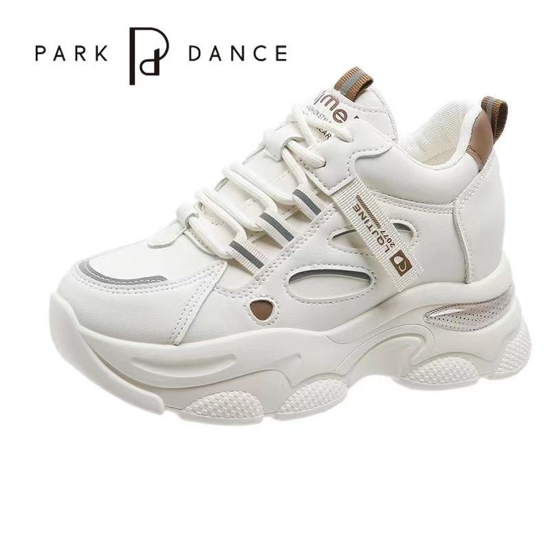 Fashion inner height increase dad shoes women's 2025 autumn new lightweight non-slip platform casual shoes soft-soled sports shoes women